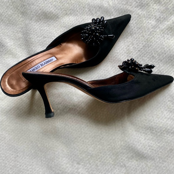 Manolo Blahnik  Mules Size 7 1/2 / 8 - Picture 4 of 9